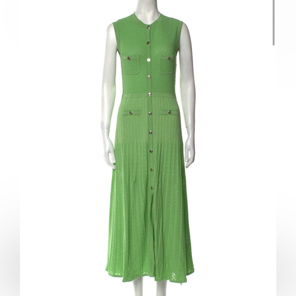 Sandro Green Midi Dress